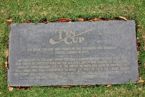 Deerwood Tin Cup Sign